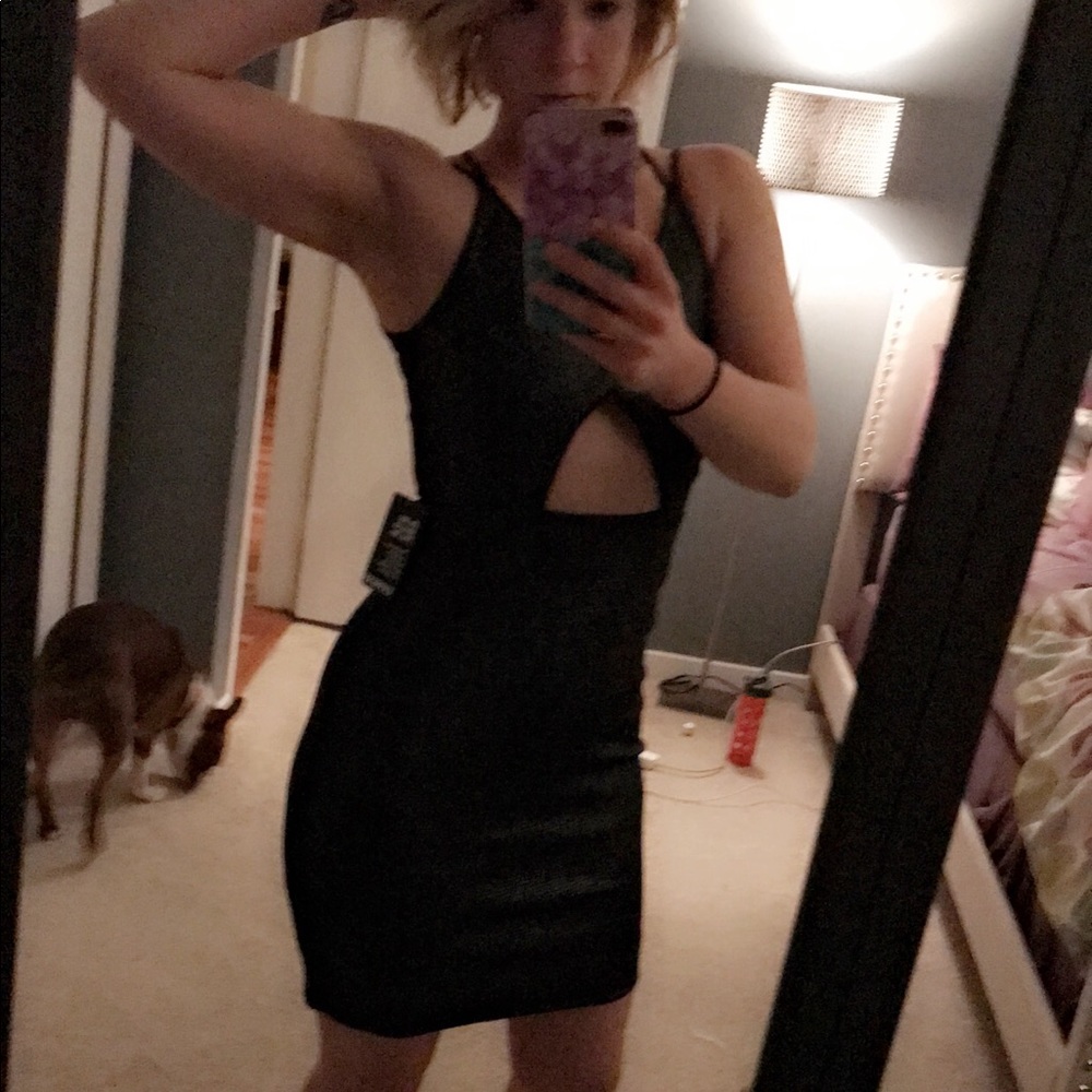 Sexy and fun sparkly black express dress